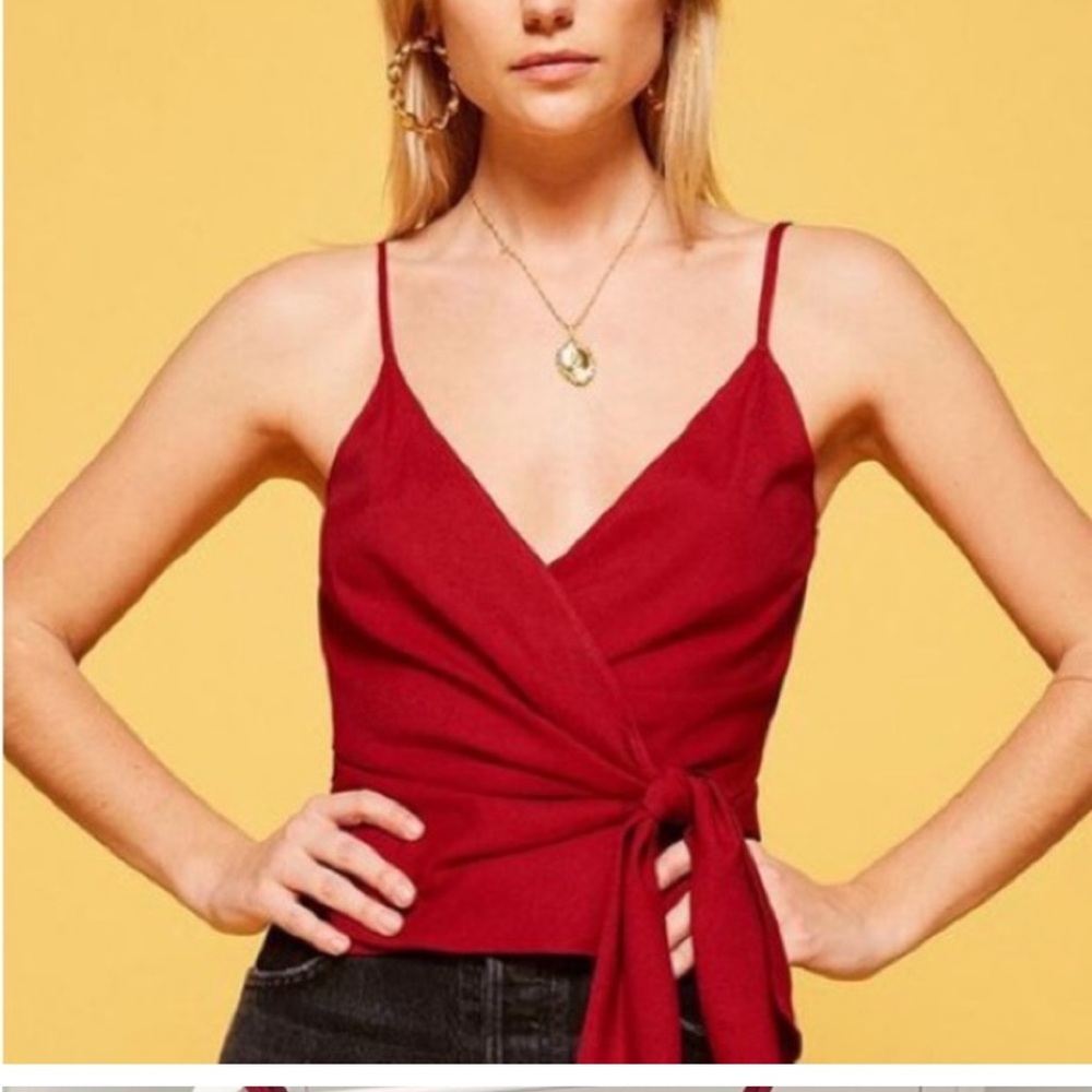 Reformation wrap top XS